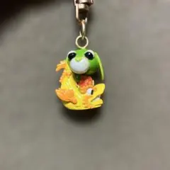 お茶犬　ストラップ　キーホルダー