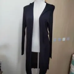 薄手 COMME CA ISM ネイビー 長袖カーディガン ニット 11号