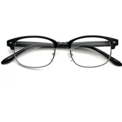 クラシックサーモントブロウサングラス　クリアレンズ　はずしアイテム　ユニセックス