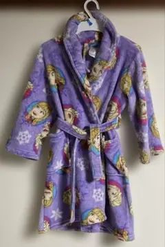 【Disney】アナ雪　キッズ ガウン S(6) 紫 120 ルームウェア