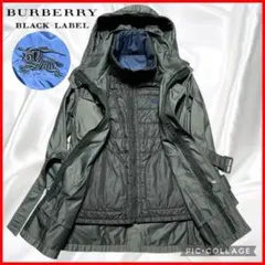 【BURBERRY BLACKLABEL】美品 ライナー着脱 4wayトレンチ