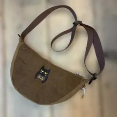 グラニフネコカブリビューティフルシャドー コーデュロイミニショルダーバッグ