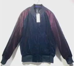 タグ付き　GU　ジーユー　ベロアジャケット　中綿ブルゾン　S　切り替え