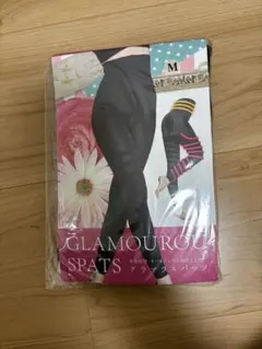 グラマラスパッツ Mサイズ 黒 ストライプデザイン