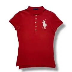 Ralph Lauren レディース ポロシャツ ビーズ刺繍 ロゴ ビックポニー