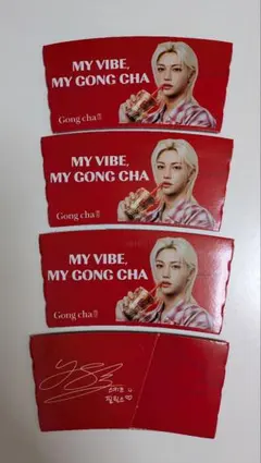 ゴンチャ スキズ フィリックス カップスリーブ 第2弾 4枚セット