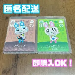 あつ森 amiiboカード フランソワ＆クリスチーヌ 2枚セット正規品 任天堂