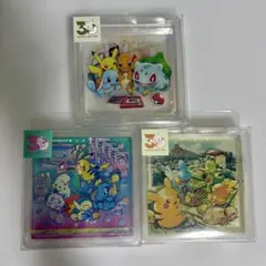 希少！ポケモン スタンプバッチ4点セット ピカチュウ2種、ヒトカゲ