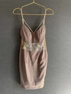 AR ANGELR ビーズ装飾 タイトドレス S