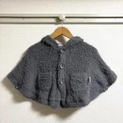 【美品】gelato pique 猫耳 ベビーポンチョ 70-80