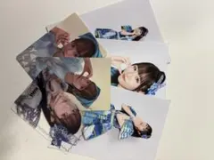 真中まな 生写真3枚&トレカ3枚
