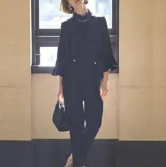 ルイルエブティック パールポイントブラウス＆パンツセットアップ　フォーマル