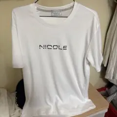 NICOLE プリント ホワイト Tシャツ