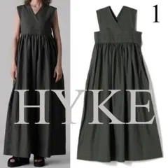 HYKE 26SS LINEN MAXI DRESS ハイク　ワンピース　グレーのサムネイル
