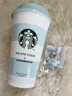 スターバックス　gelatopiqueリユーザブルカップミントグリーン473ml