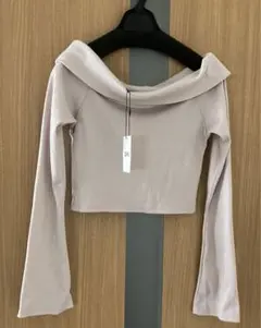 グレイル dk1070 オフショルフレアスリーブテレコトップス