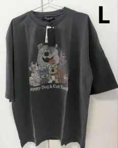 新品 ダメージ ヴィンテージ ドッグ キャット 古着 Tシャツ