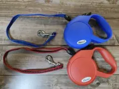flexi 伸縮リード　5メートル青＆赤 2つセットのサムネイル