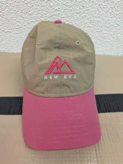 NEW ERA キャップ ベージュ ピンク アウトドア