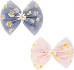 ２個セットアクセサリー ヘアクリップ リボン ヘアピン LYXOTO