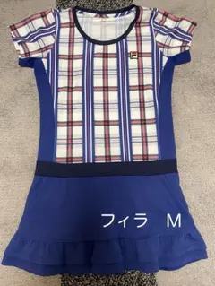 ●期間限定 値下げ●【FILA】チェック柄 テニスウェア Mのサムネイル