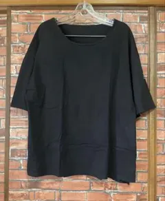 DAZY 黒ビッグルーズフィットTシャツ オーバーサイズ 半袖Tシャツ XL