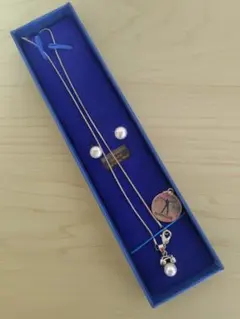 BARRY MANILOW シルバー パール ネックレス セット