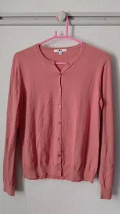 【UNIQLO】 春秋ビタミンカラーニット オレンジ 綿100%