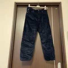 ZARAコーデュロイパンツ　ネイビー