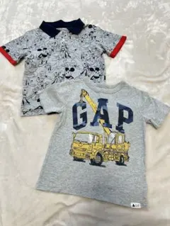 美品　GAP2枚セット　半袖Tシャツ、ポロシャツ　ディズニー