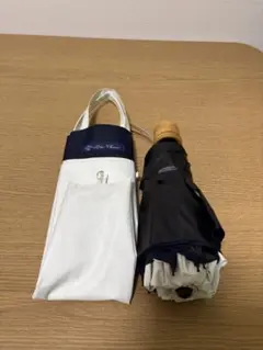 芦屋ロサブラン　3段折り コンビ　アイボリー×ネイビー