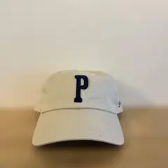 新品 prillmal キャップ ベージュ Pロゴ