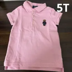 Polo Ralph Lauren ピンク　ポロベア ポロシャツ 5歳