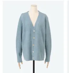 ❣️お値下げ❣️CASA FLINE カーサフラインストレートリブVカーディンガン