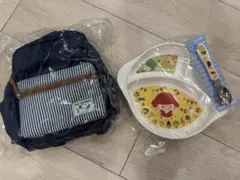 ベビー用食器セット プレート スプーン & リュック