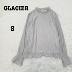 GLACIER ハニーズ プリーツ ブラウス 長袖 ハイネック シアー フリルのサムネイル