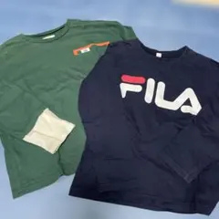Buddy LeeとFILAの長袖カットソー2枚セット