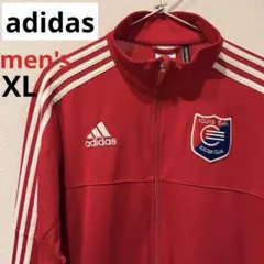 adidas アディダス　トラックジャケット　レッド　希少　ユニセックス　XL