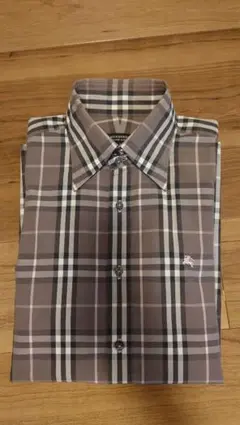 BURBERRY BLACK LABEL チェック柄 長袖シャツ サイズ2のサムネイル