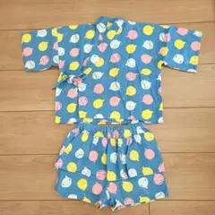 甚平　90cm　ハンドメイド　水風船　ペプラム付き