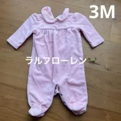 Ralph Lauren 3M 60cm 70cm 女の子 ロンパース 長袖