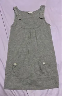Dazy Eye グレー　サロペット　ワンピース　M
