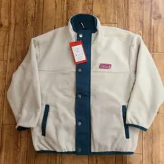 Coleman フリースジャケット 140 アイボリー　リバーシブル　新品