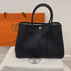 美品！ ☆エルメス☆ ガーデンパーティー tpm トートバッグ ネゴンダ 黒のサムネイル