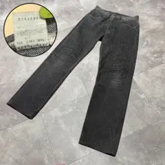 【美品】90s USA製 501先染め ブラックデニム リーバイス 黒w31