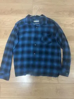 Nano univers 長袖　チェックシャツ