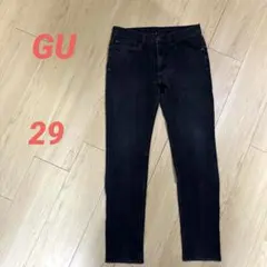 GU デニムパンツ　スキニーパンツ　サイズ29 ブラック