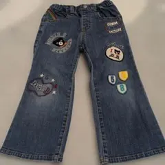 DOUBLE.B 刺繍デニムパンツ 100
