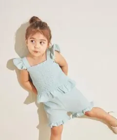 sea and shells シャーリングフリルセットアップ ペアマノン