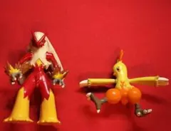 ポケモン 2003年製 モンコレ バシャーモ ワカシャモ フィギュア 2体セット